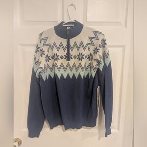 NWT Kyodan Active Fair Isle Sweater